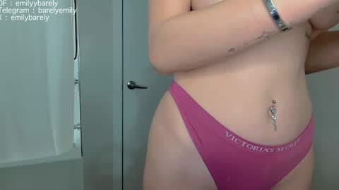 Snapshot of emilyybarely chatting on 9, 3, 2026 Emily brunette and Charlotte redhead online show from 9, 3, 2026