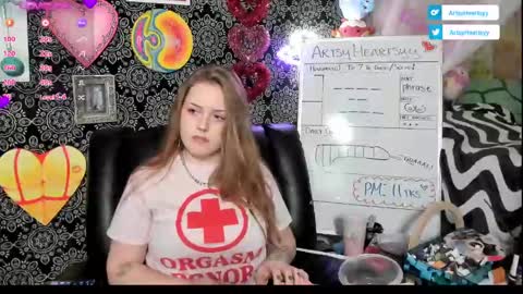 Snapshot of artsyheartsyy chatting on 6, 2, 2025 ArtsyHeartsyy online show from 6, 2, 2025