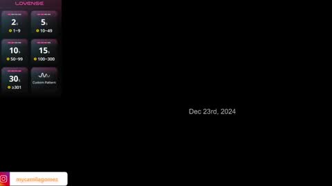 Camila online show from 24, 12, 2024