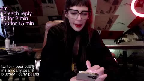 Carly Pearls online show from 30, 1, 2025