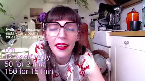 Carly Pearls online show from 4, 3, 2025