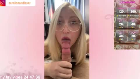 Snapshot of carolineandlover chatting on 14, 11, 2025 Caroline and Lover online show from 14, 11, 2025