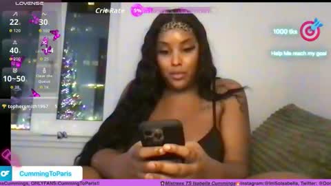 Cumming To Mistress Isabella Cummings online show from 3, 12, 2025