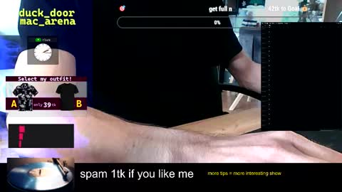Snapshot of duck_door_mac_arena chatting on 14, 9, 2025 duck_door_mac_arena online show from 14, 9, 2025