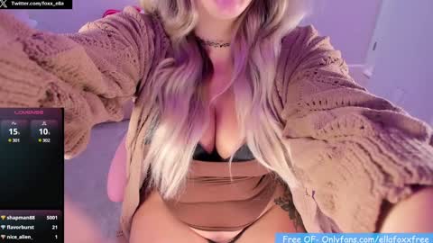 Snapshot of ella_foxx chatting on 23, 1, 2025 ella_foxx online show from 23, 1, 2025