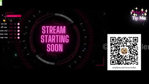 Eva  next show  8pm CEST AMST online show from 14, 2, 2025