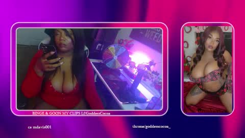 Snapshot of goddesscocoaa chatting on 2, 12, 2025 Goddess Cocoa online show from 2, 12, 2025