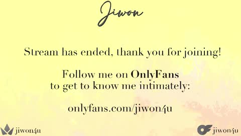 Jiwon online show from 1, 3, 2025