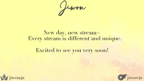 Jiwon online show from 14, 9, 2025