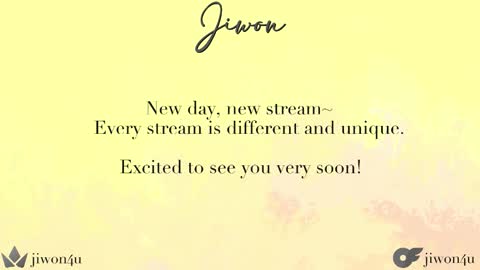 Jiwon online show from 17, 10, 2025
