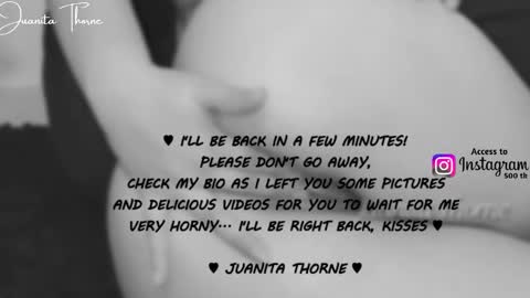  JUANITA THORNE 2 online show from 3, 11, 2025