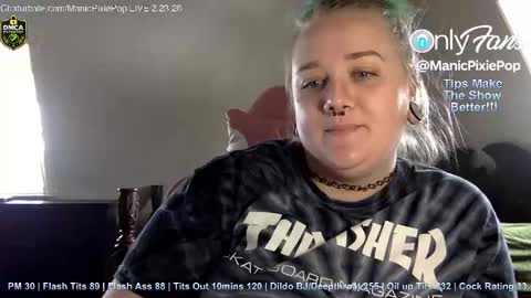 Snapshot of manicpixiepop chatting on 23, 2, 2026 ManicPixiePop online show from 23, 2, 2026