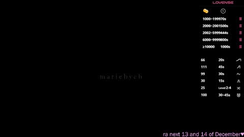 Maria  online show from 2, 12, 2025