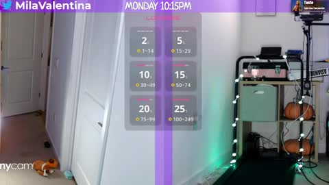 Mila Valentina online show from 28, 1, 2025
