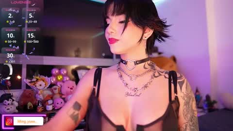 Snapshot of ming_yue_ chatting on 18, 10, 2025 My name is Fer Nice to meet you give it a thumbs up please its important online show from 18, 10, 2025