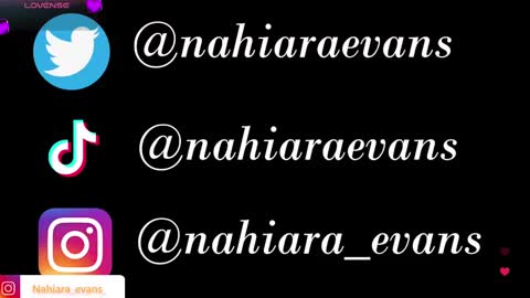 NAHIARA EVANS online show from 13, 9, 2025