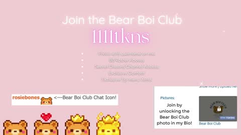 Rosie Bones online show from 9, 10, 2025