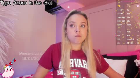 Snapshot of saraavila_ chatting on 19, 1, 2025 SaraAvila online show from 19, 1, 2025