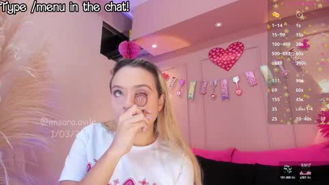 Snapshot of saraavila_ chatting on 1, 3, 2025 SaraAvila online show from 1, 3, 2025