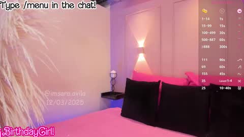 Snapshot of saraavila_ chatting on 12, 3, 2025 SaraAvila online show from 12, 3, 2025