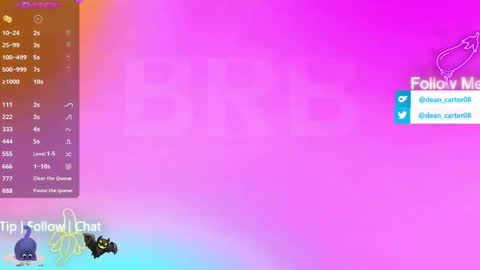 Snapshot of secret_sir chatting on 17, 3, 2026 Dean Carter online show from 17, 3, 2026