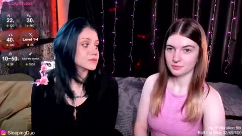 Snapshot of sleepingduo chatting on 21, 10, 2025 Hi We are Iva and Angela Nice to meet u 3 online show from 21, 10, 2025