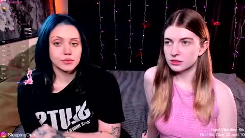 Snapshot of sleepingduo chatting on 2, 11, 2025 Hi We are Iva and Angela Nice to meet u 3 online show from 2, 11, 2025