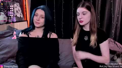 Snapshot of sleepingduo chatting on 2, 12, 2025 Hi We are Iva and Angela Nice to meet u 3 online show from 2, 12, 2025