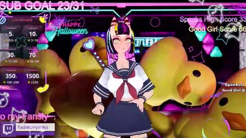 Snapshot of tadakonyanko chatting on 12, 11, 2025 Tadako Nyanko online show from 12, 11, 2025