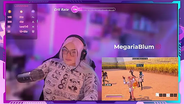 Snapshot of MegariaB chatting on 19, 2, 2026 MegariaB online show from 19, 2, 2026