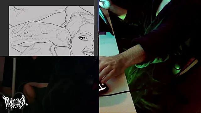 Snapshot of DrenchedArt chatting on 3, 1, 2025 DrenchedArt online show from 3, 1, 2025