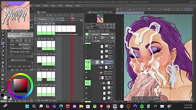 Snapshot of DrenchedArt chatting on 22, 1, 2025 DrenchedArt online show from 22, 1, 2025