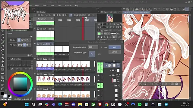 Snapshot of DrenchedArt chatting on 23, 1, 2025 DrenchedArt online show from 23, 1, 2025