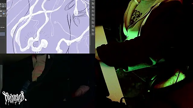 Snapshot of DrenchedArt chatting on 4, 2, 2025 DrenchedArt online show from 4, 2, 2025