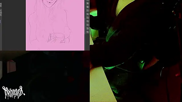 Snapshot of DrenchedArt chatting on 21, 2, 2025 DrenchedArt online show from 21, 2, 2025