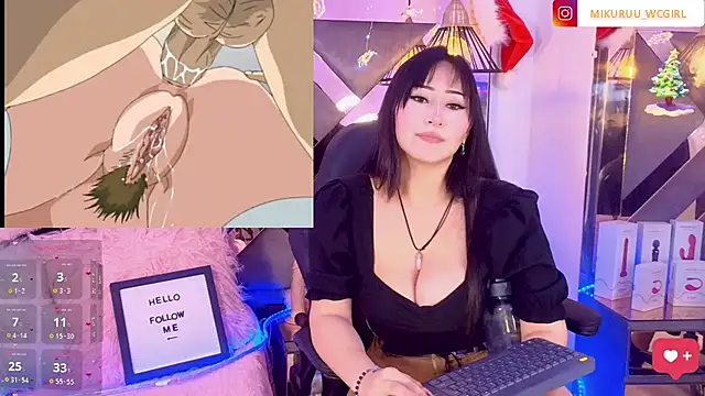 Snapshot of mikuru_hara chatting on 25, 12, 2024 mikuru hara online show from 25, 12, 2024