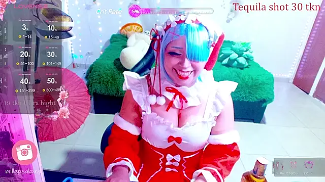 MilkyXSakura online show from 27, 12, 2024