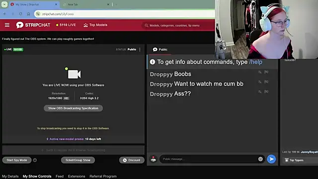 LilyFoxxx online show from 2, 12, 2024