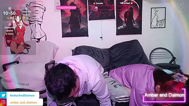 Ambar and daimon  online show from 1, 10, 2025