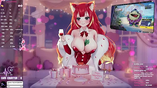 LewdKira VT online show from 15, 2, 2026