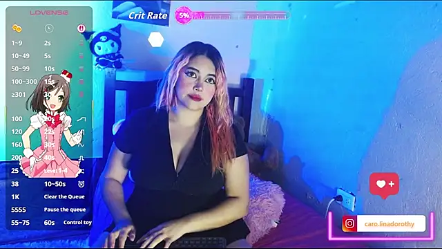 Snapshot of caro_lina20 chatting on 19, 10, 2025 caro lina20 online show from 19, 10, 2025