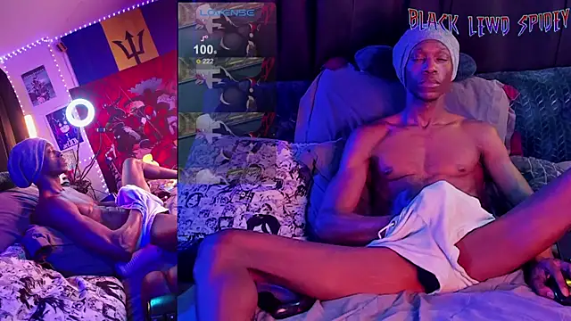 BlackLewdSpidey online show from 17, 3, 2025