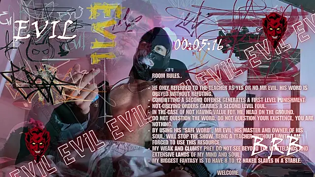 Snapshot of 3v1l chatting on 13, 11, 2025 3v1l online show from 13, 11, 2025