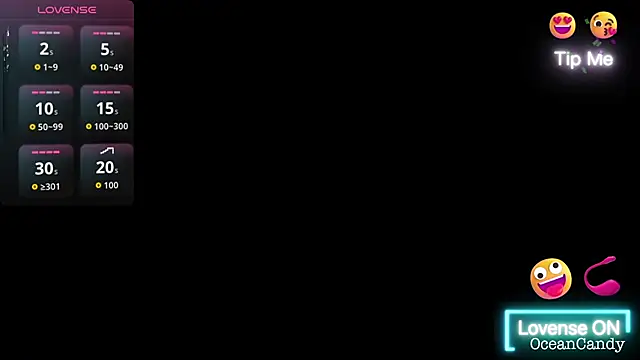 Snapshot of OceanCandy9 chatting on 9, 1, 2026 OceanCandy9 online show from 9, 1, 2026