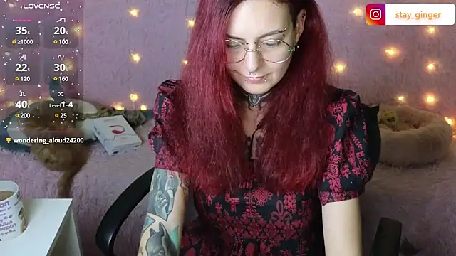 Snapshot of Ginger_Stay chatting on 9, 1, 2025 Ginger Stay online show from 9, 1, 2025