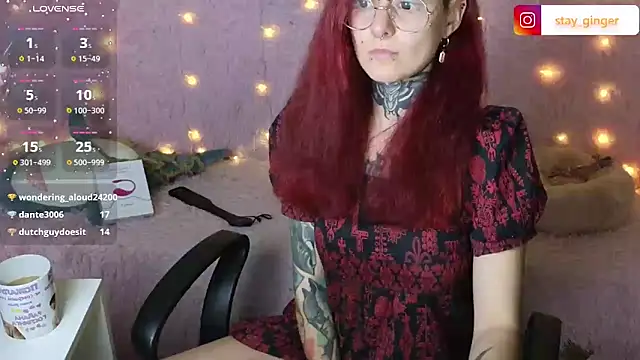 Snapshot of Ginger_Stay chatting on 9, 1, 2025 Ginger Stay online show from 9, 1, 2025