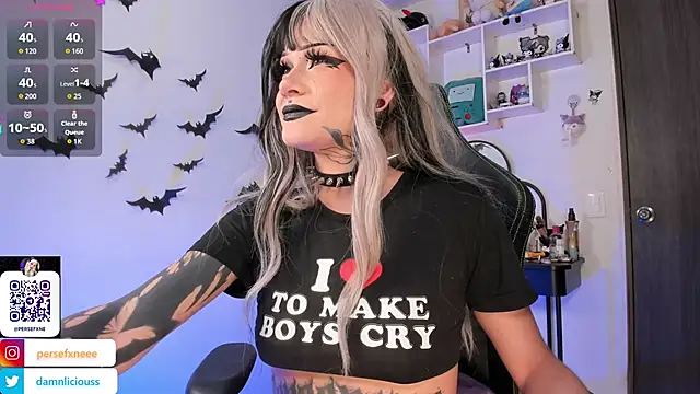 damnliciousss online show from 2, 12, 2025