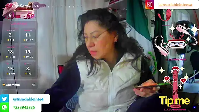 Snapshot of LaInsaciableIntensa chatting on 1, 3, 2025 LaInsaciableIntensa online show from 1, 3, 2025