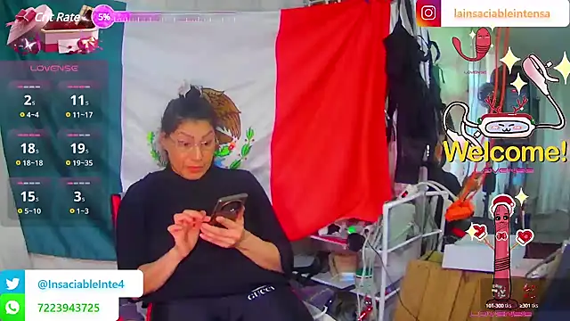 Snapshot of LaInsaciableIntensa chatting on 7, 3, 2025 LaInsaciableIntensa online show from 7, 3, 2025
