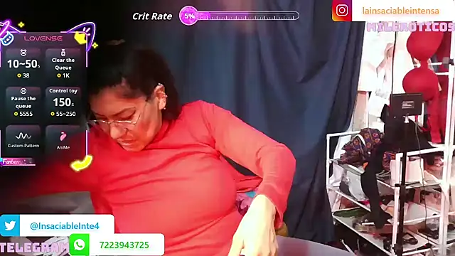 Snapshot of LaInsaciableIntensa chatting on 12, 10, 2025 LaInsaciableIntensa online show from 12, 10, 2025